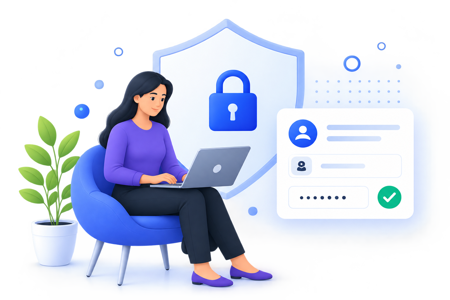 Secure Login Illustration